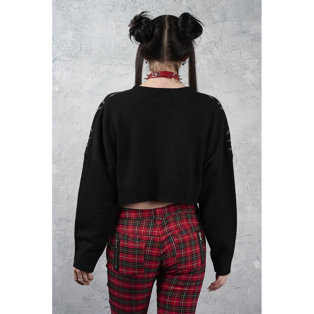 Banned - Web Of Night Cardigan - Black/Grey